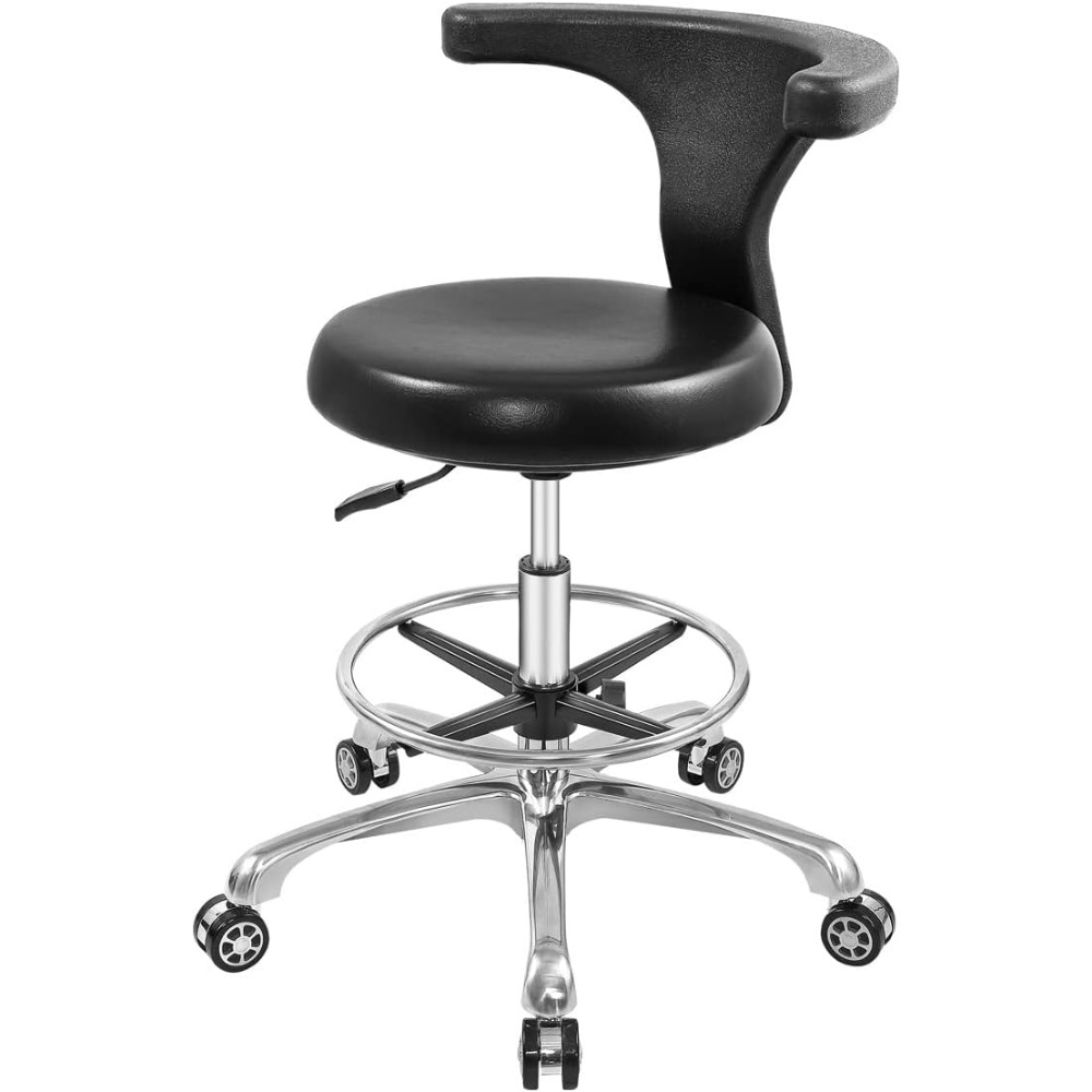 Medical Lab Officer - Adjustable Rolling Stool Task Chair with