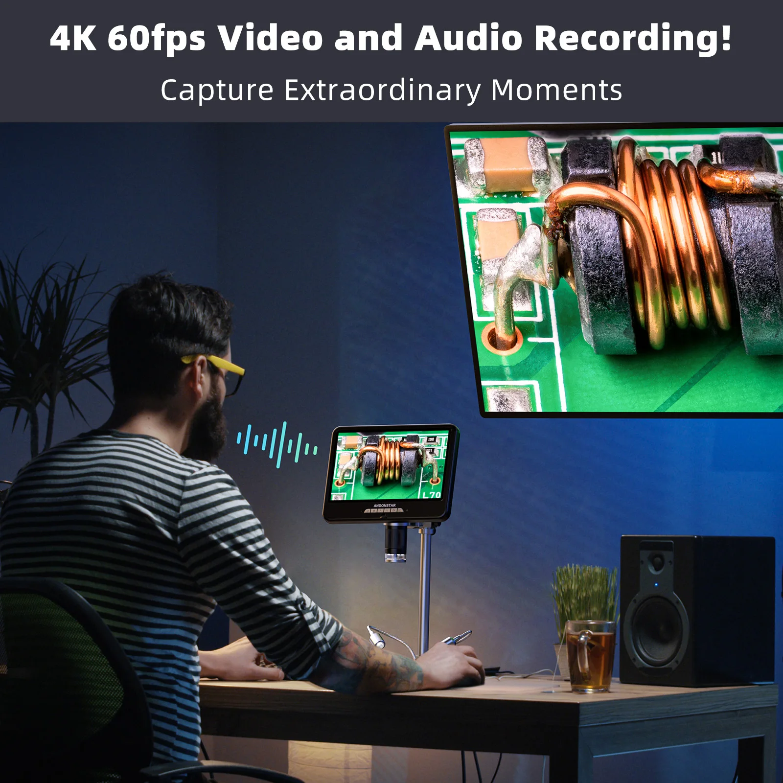 Andonstar AD210S-Pro 4K 60FPS  - Digital Microscope incelemesi ve fiyatı