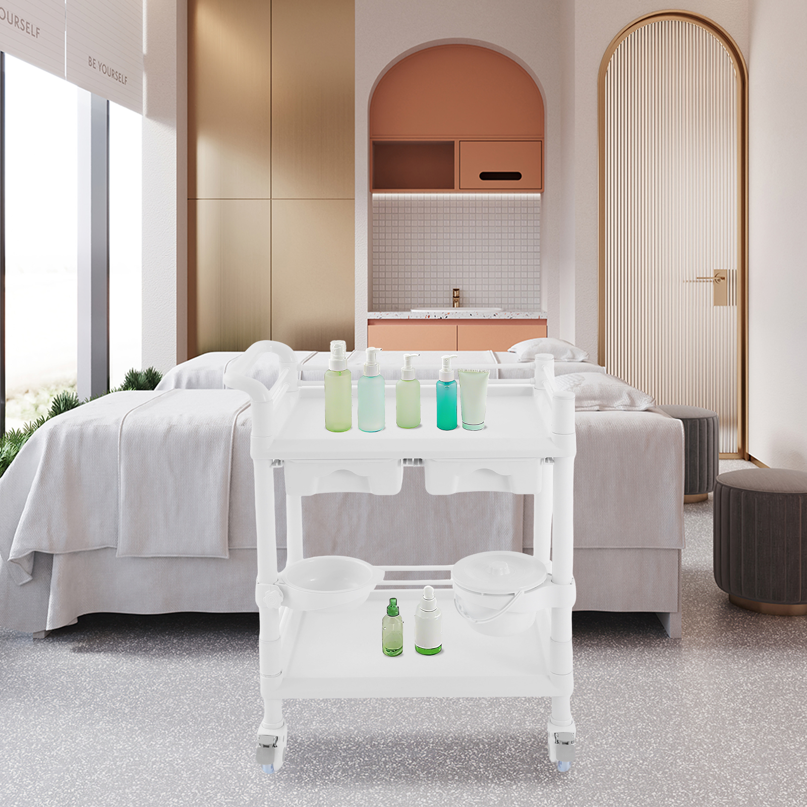 2 Tiers Medical Cart Mobile Tr - Medical Lab Officer incelemesi ve fiyatı