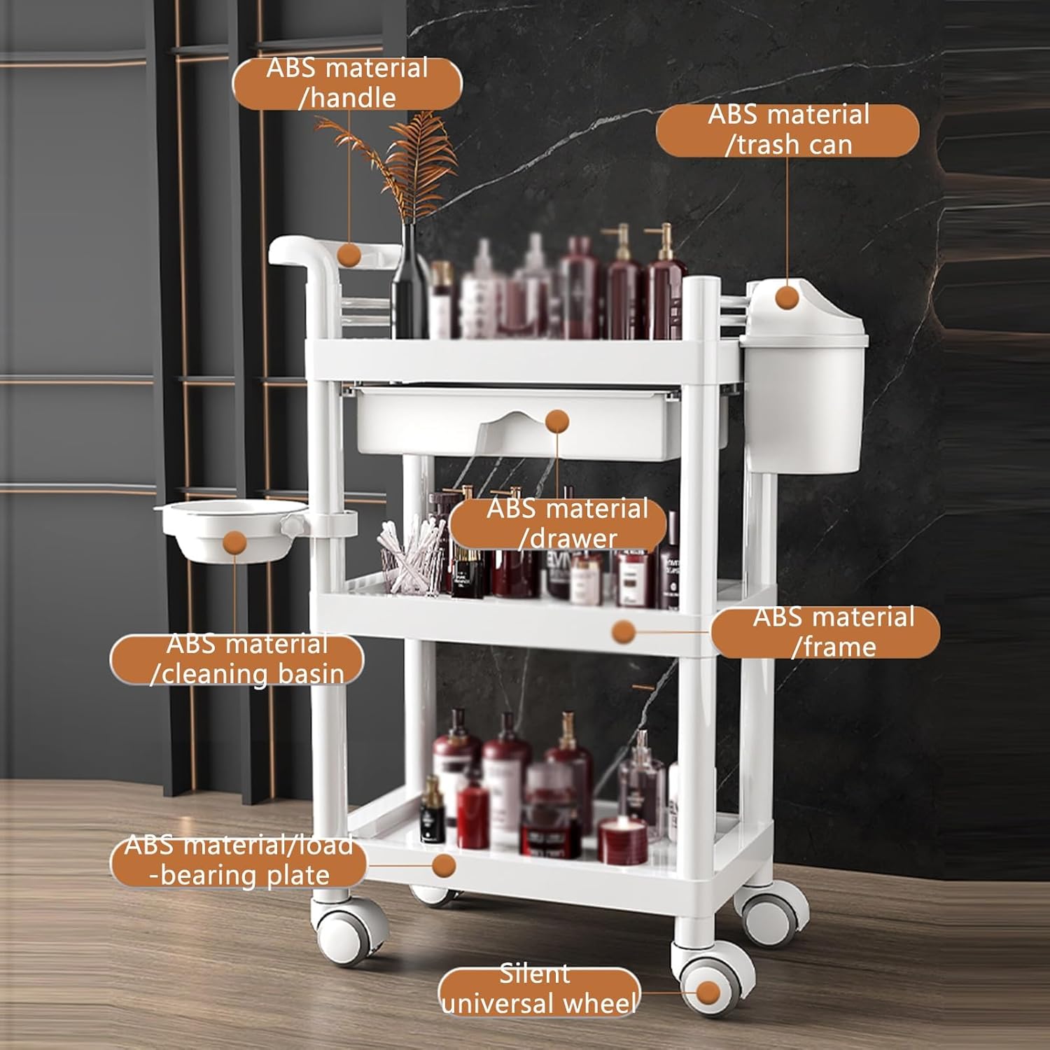 3-Tier Medical Utility Cart Wi - Medical Lab Officer incelemesi ve fiyatı